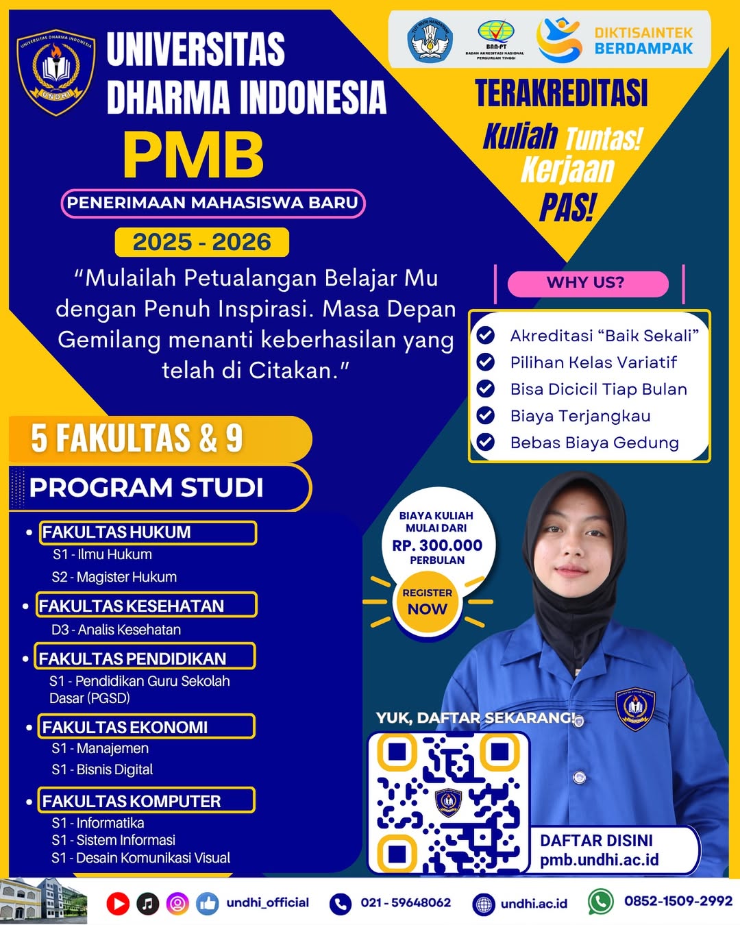 Promosi Pendaftaran Mahasiswa Baru Universitas Dharma Indonesia