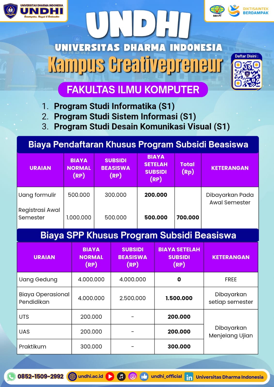 Info Beasiswa UNDHI